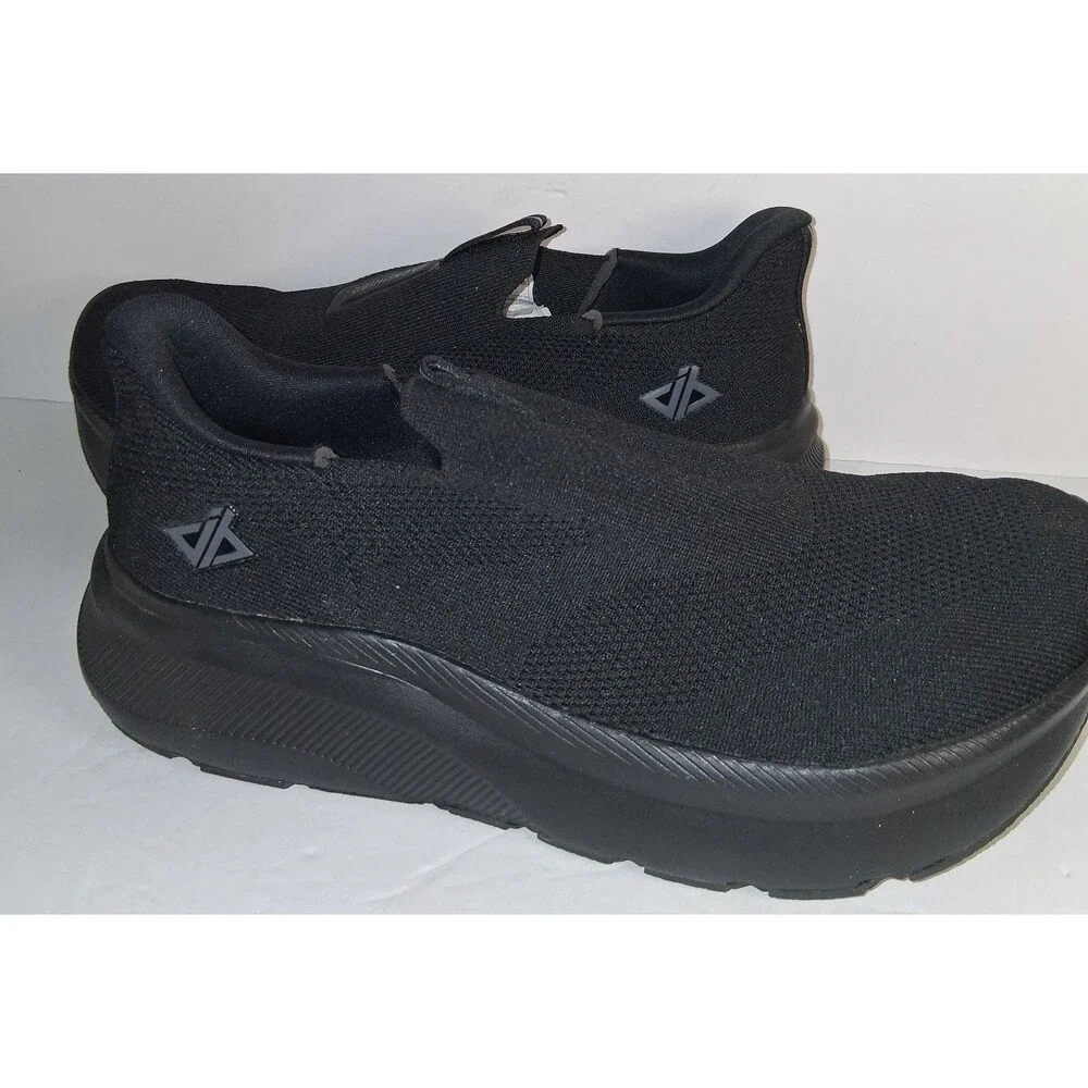 JACKSHIBO Mens Wide Toe Slip-on Arch Support Orthopedic Sneakers Size 10